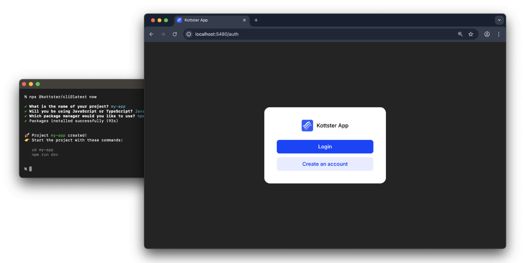 Creating a new admin panel using Node.js and npm